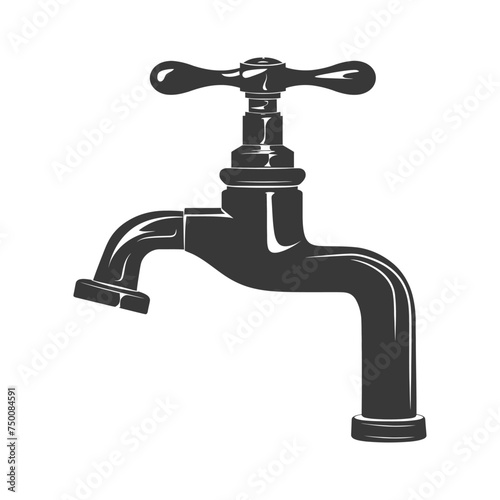 Silhouette water faucet black color only