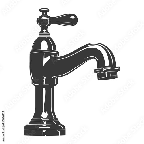 Silhouette water faucet black color only