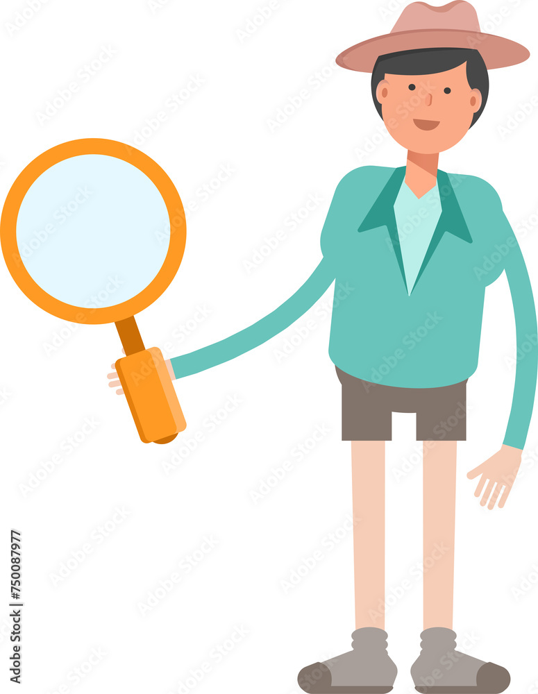 Boy Character Holding Magnifier
Boy Character Holding Magnifier