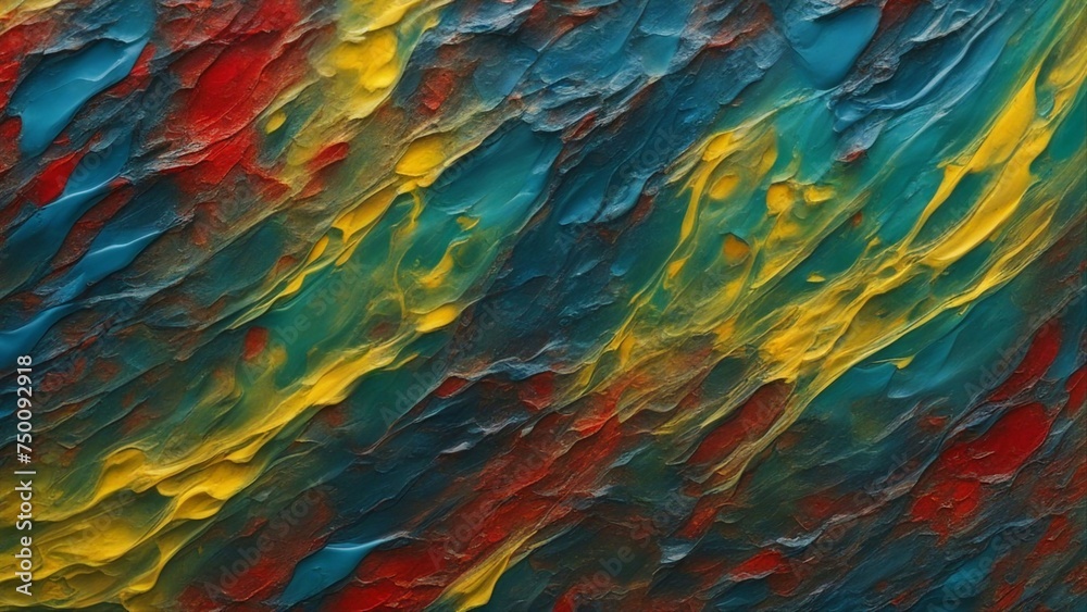 texture of colorful paint An abstract painting background or texture that looks realistic and detailed, 