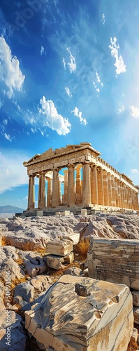 The Acropolis standing majestic resonates with the historical frequency of ancient wisdom and architecture