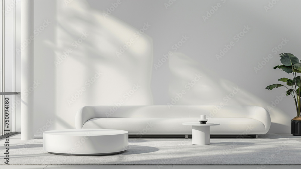 Explore cutting-edge office aesthetics in this white open space, featuring modern sofas ideal for events and conferences. Elevate your design collection with this contemporary gem. Explore cutting-edge office aesthetics in this white open space, featuring modern sofas ideal for events and conferences. Elevate your design collection with this contemporary gem.