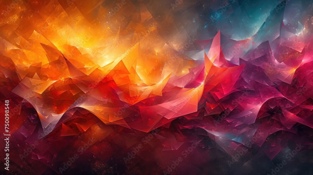 This photo showcases a vivid and energetic abstract background featuring a wide array of vibrant colors.