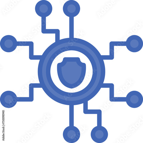Free Download web-hosting-34 Vector Line Filled Blue Icon - GFXLoad