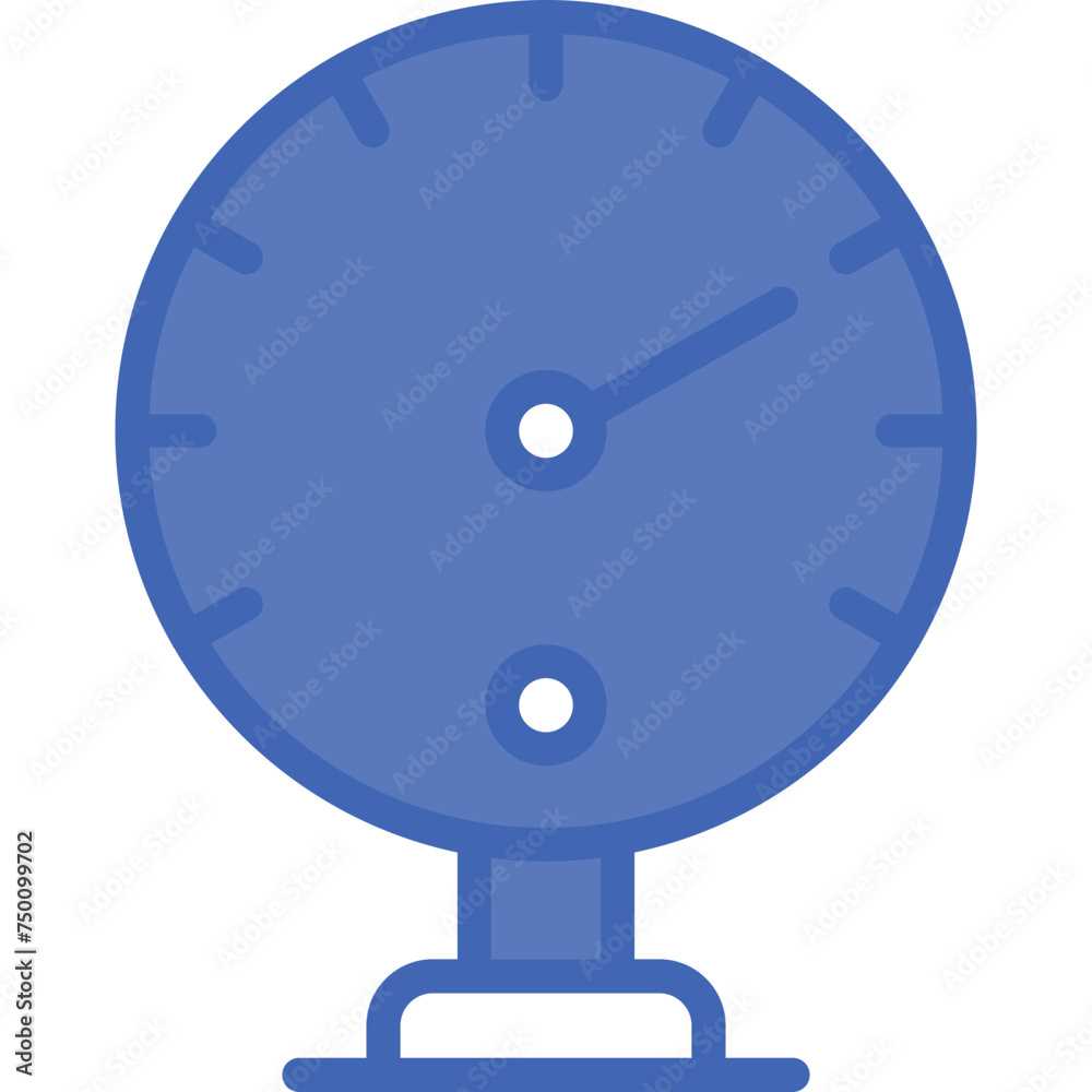 Pressure Vector Line Filled Blue Icon Pressure Vector Line Filled Blue Icon