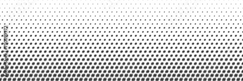 horizontal black halftone of hashtag sign design for pattern and background.