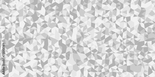   Geometric background vector seamless technology gray and white background. Minimal pattern gray Polygon Mosaic triangle Background  business and corporate background.