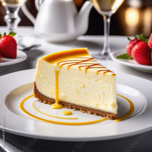 cheesecake, white chocolate. desert