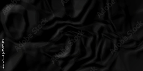 Black paper crumpled texture. black fabric crushed textured crumpled. black wrinkly backdrop paper background. panorama grunge wrinkly paper texture background, crumpled pattern texture.