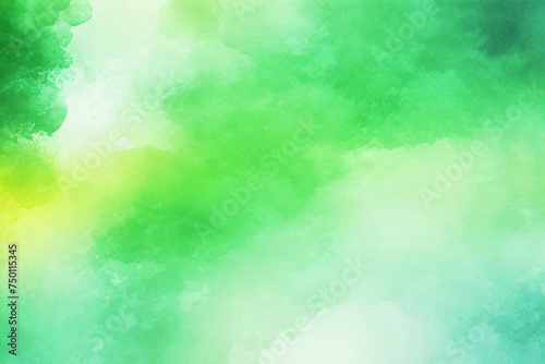 Abstract stains, yellow and green watercolor spots, smooth soft color transition. Colorful colored background