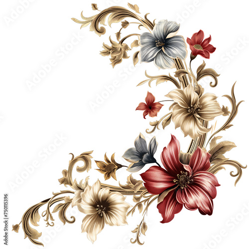 Floral Harmony: Blossoms Dancing on an Empty Stage