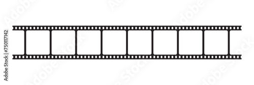 Curved film strip icon. Vector photo booth icon.