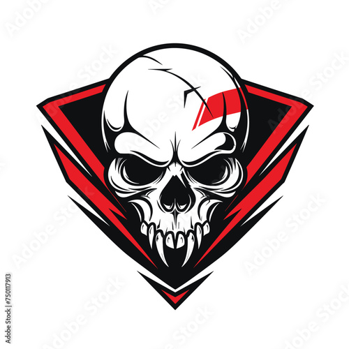 Free Download Skull esport vector logotype, logo skull, icon skull, sticker skull, symbol skull, emblem skull - GFXLoad