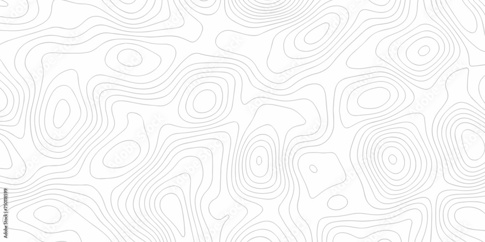 Vector illustration, Topo contour map on white background, Topographic contour lines vector map seamless pattern. Topographic map. Geographic mountain relief. Abstract lines background. Contour maps. 