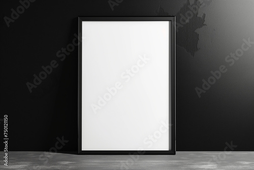 frame poster on black background mockup, in the style of subtle ink application, white background, 32k uhd, uhd image, leica cl, sparse and simple