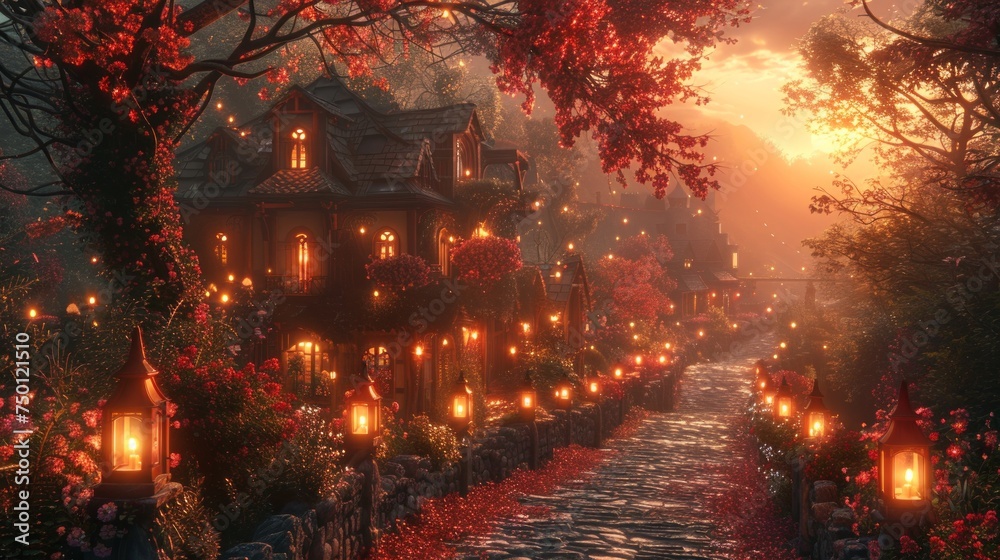 Enchanted Fairy Tale Fantasy Landscape Generative AI