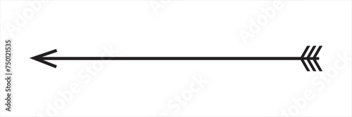 Straight line with point on start and arrow on finish. Symbol of direction, aim, target, path, easy challenge, fast way, ideal plan isolated on white background. Vector file illustration