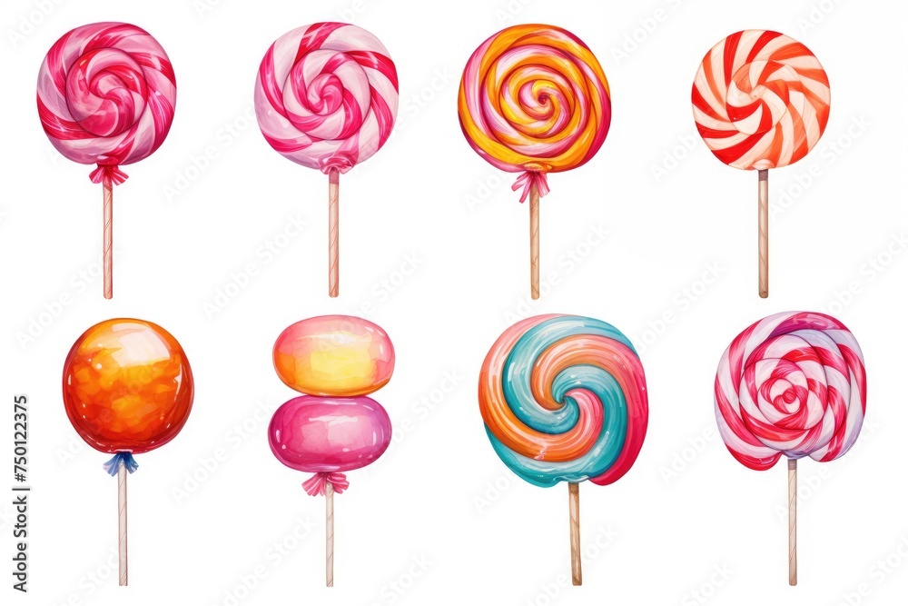 Stack of Lollipops a vibrant and playful display.