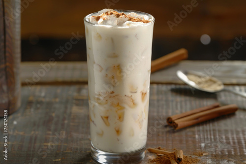 A homemade horchata, a refreshing oat-based beverage infused with cinnamon © Veniamin Kraskov