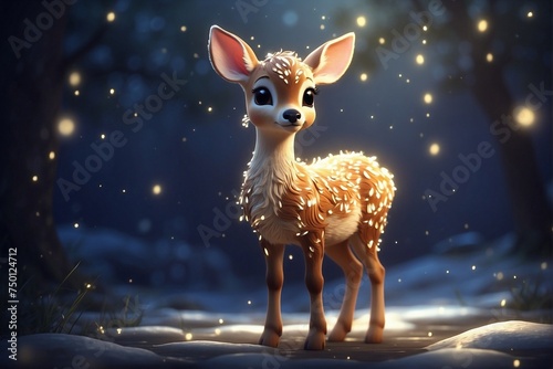Little Fawn in the Darkness