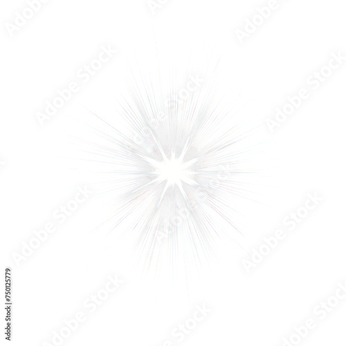 Bright ray , beam of soft light, The light is shining from the heavens. isolated on transparent background.	