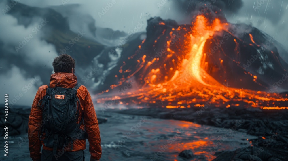 Volcanic Eruption: Concept Linking Human Activity and Climate Change Generative AI Volcanic Eruption: Concept Linking Human Activity and Climate Change Generative AI