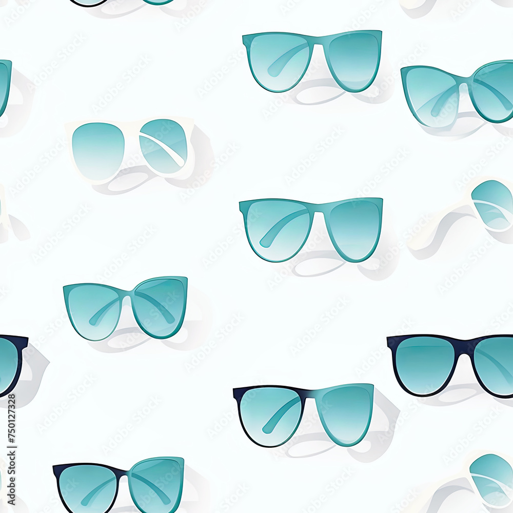 glasses with shadow pattern banner wallpaper simple