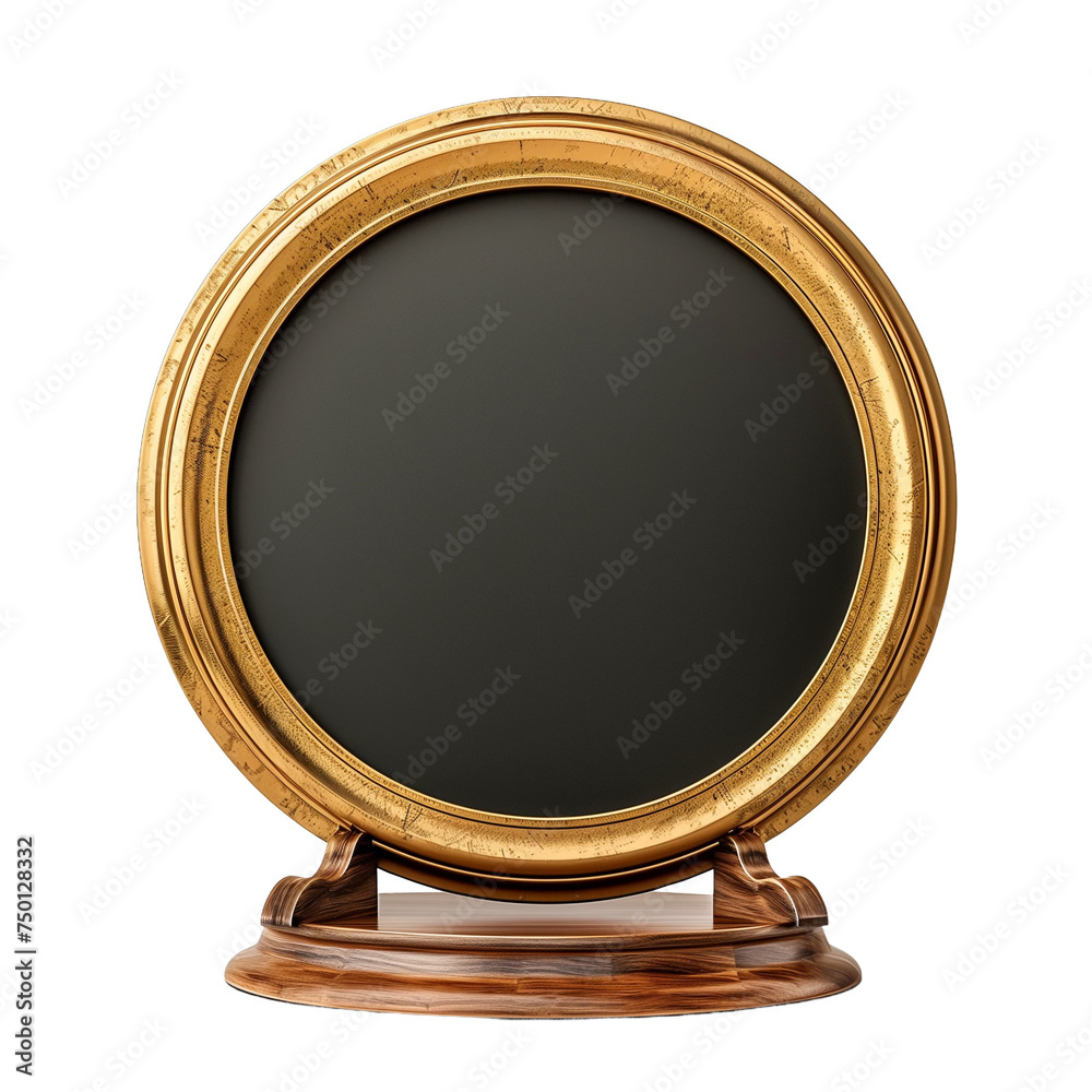Financial awards plaque on transparent background Financial awards plaque on transparent background