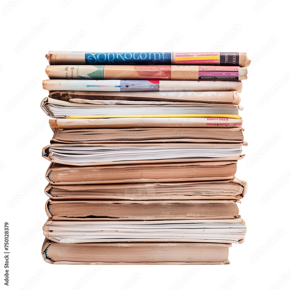 Financial newspaper on transparent background Financial newspaper on transparent background