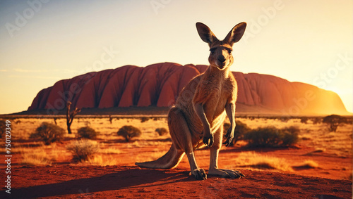 Känguru in der australischen Steppe