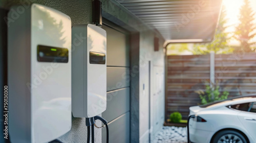 Next-Generation Battery Packs, a Versatile Solution for Integrated Electrical Energy Storage on the Garage Wall. Sustainable Energy Concepts. Generative AI