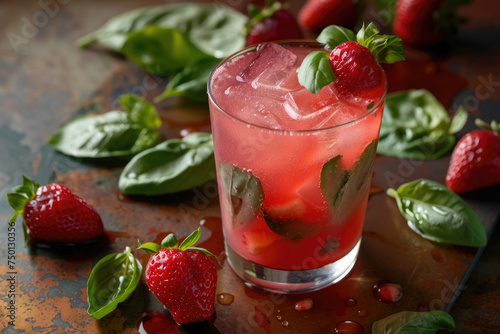 Strawberry basil Agua Fresca - A refreshing beverage rich in vitamins