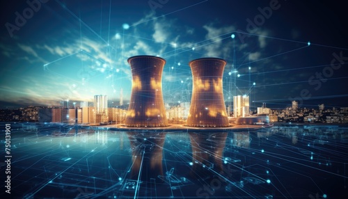 nuclear energy background, future innovation of disruptive technology