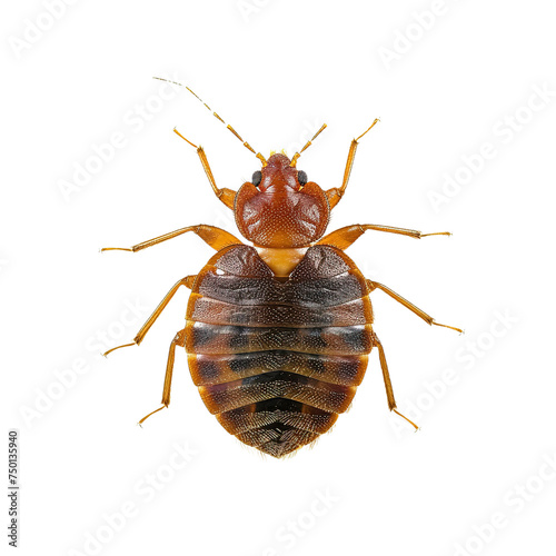 Bed Bug insect isolated on white or transparent background