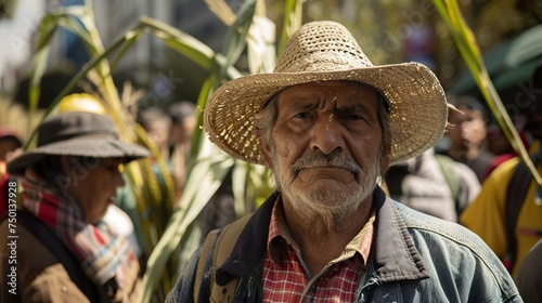 Portrait of people from Latin America. Generative AI photo