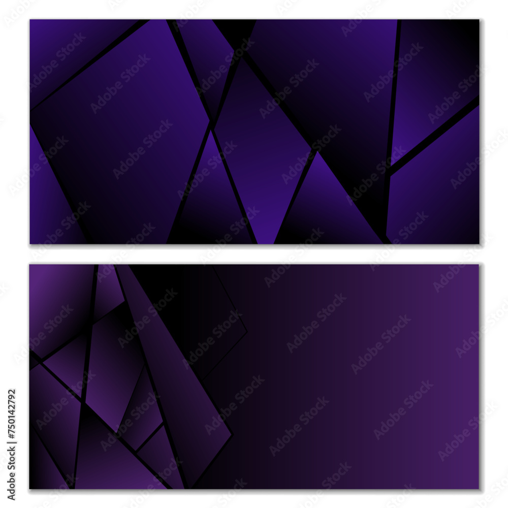 Abstract polygonal pattern. Set of two dark gradient polygonal backgrounds. Background design, cover, postcard, banner, wallpaper Abstract polygonal pattern. Set of two dark gradient polygonal backgrounds. Background design, cover, postcard, banner, wallpaper
