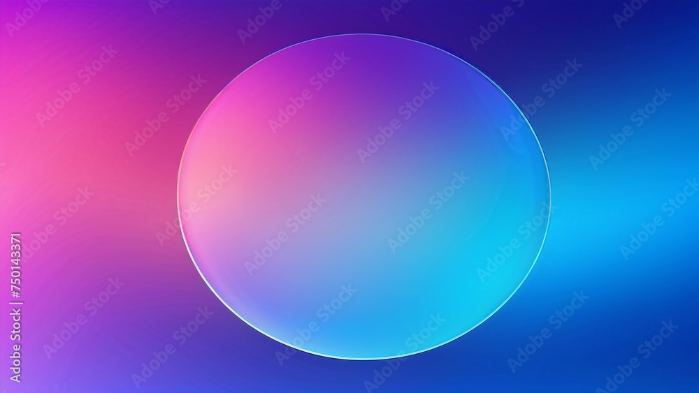 pink, blue, purple gradient background with circle