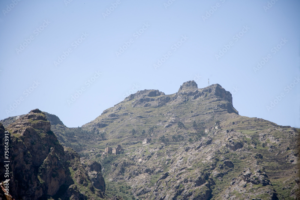 Fototapeta premium Yemen mountain landscape