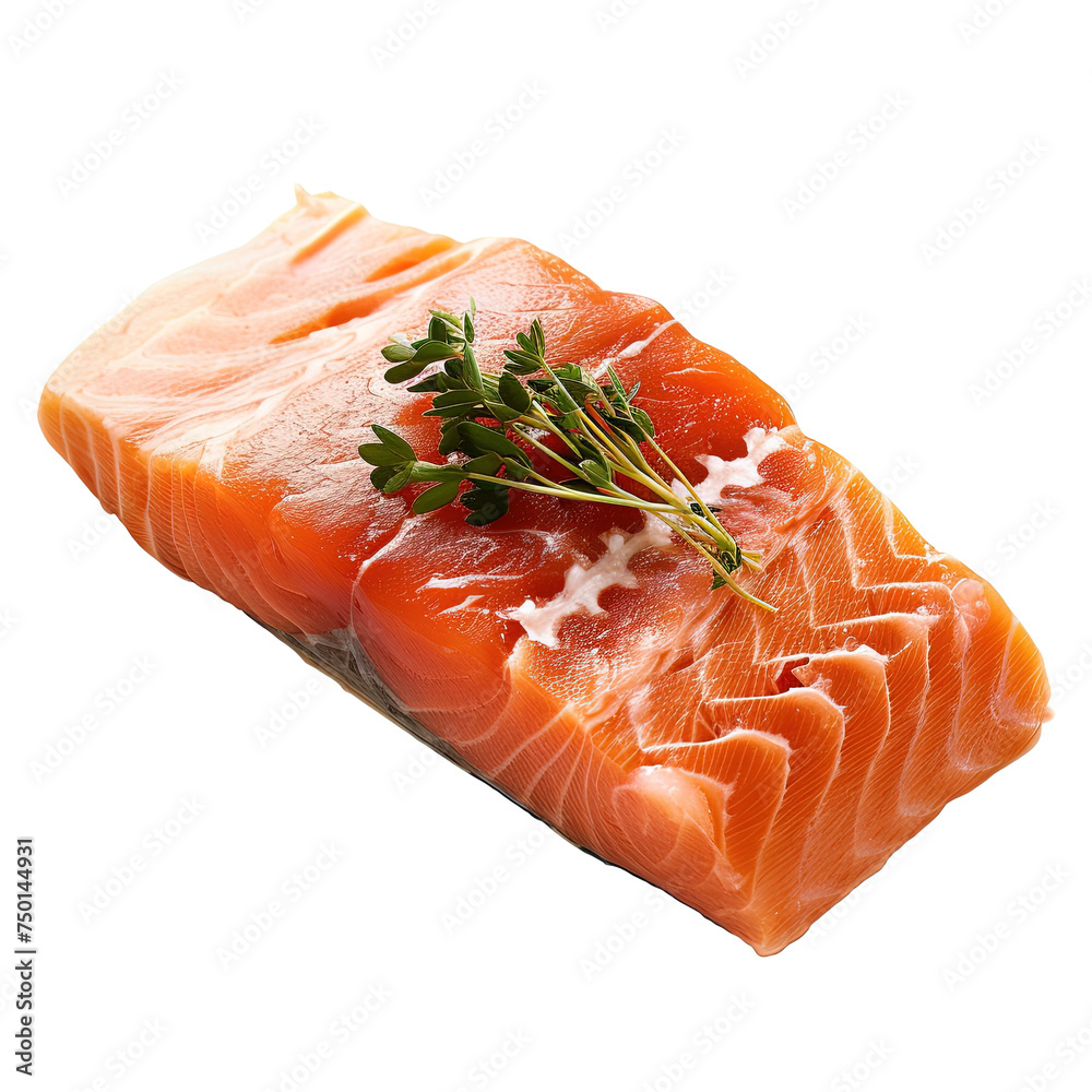 Cooking Arctic Char Meat in isolated on white or transparent background Cooking Arctic Char Meat in isolated on white or transparent background