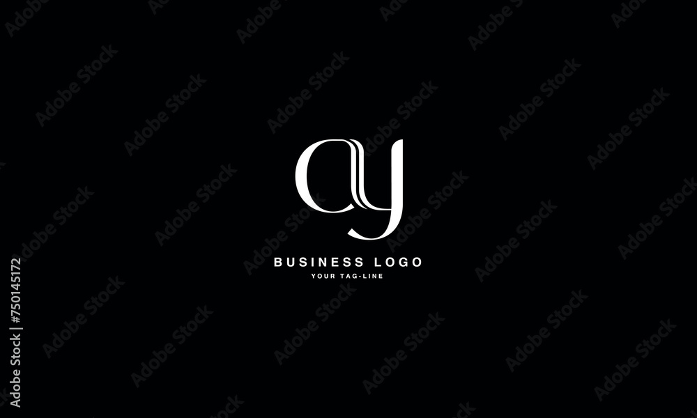 CY, YC, C, Y, Abstract Letters Logo Monogram CY, YC, C, Y, Abstract Letters Logo Monogram