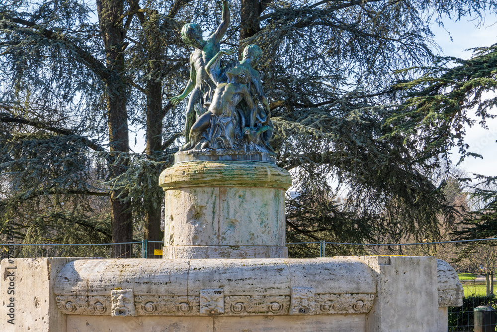 Obraz premium Märchenbrunnen im Mühlheimeranlage, Stadtgarten, Köln