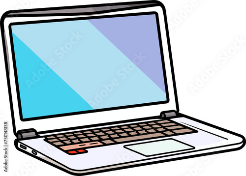 Laptop clipart design illustration
