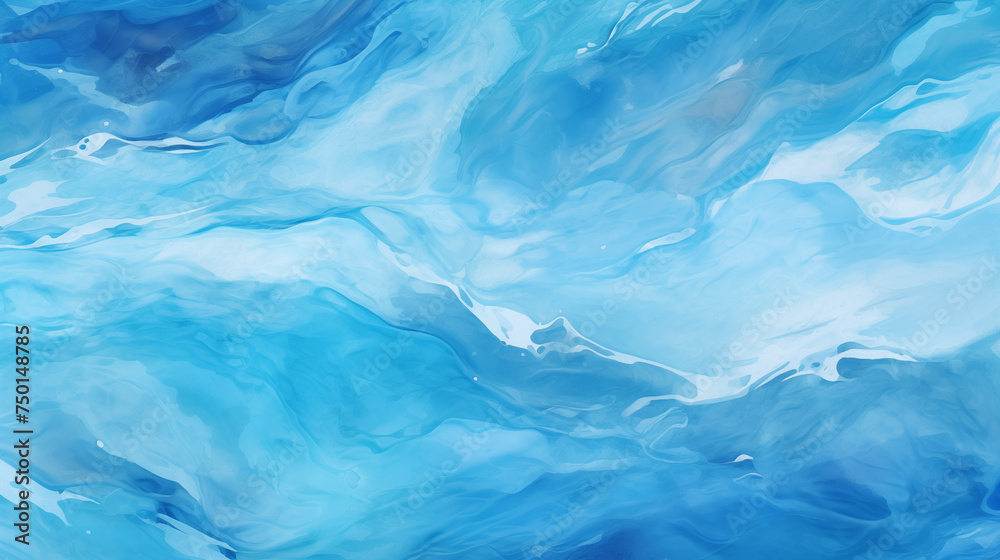abstract sea waves in different blue as background