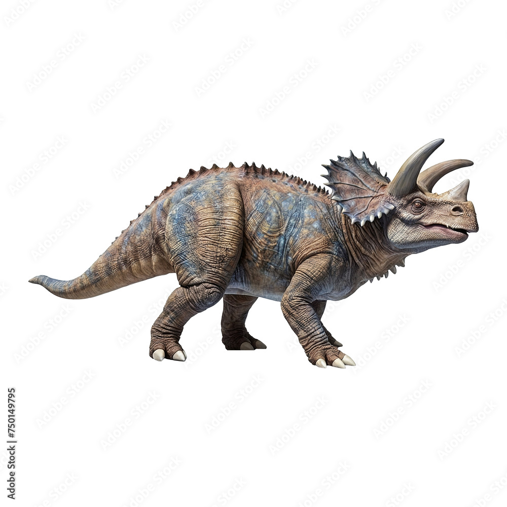 Dinosaur triceratops Isolated on Transparent Background PNG Generative AI Dinosaur triceratops Isolated on Transparent Background PNG Generative AI