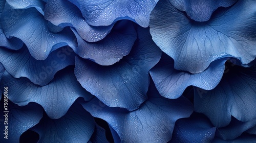  a close up of a blue flower with water droplets on it's petals and the petals are almost as large as the petals in the picture above the picture.