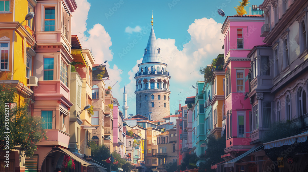 Obraz premium Galata Tower