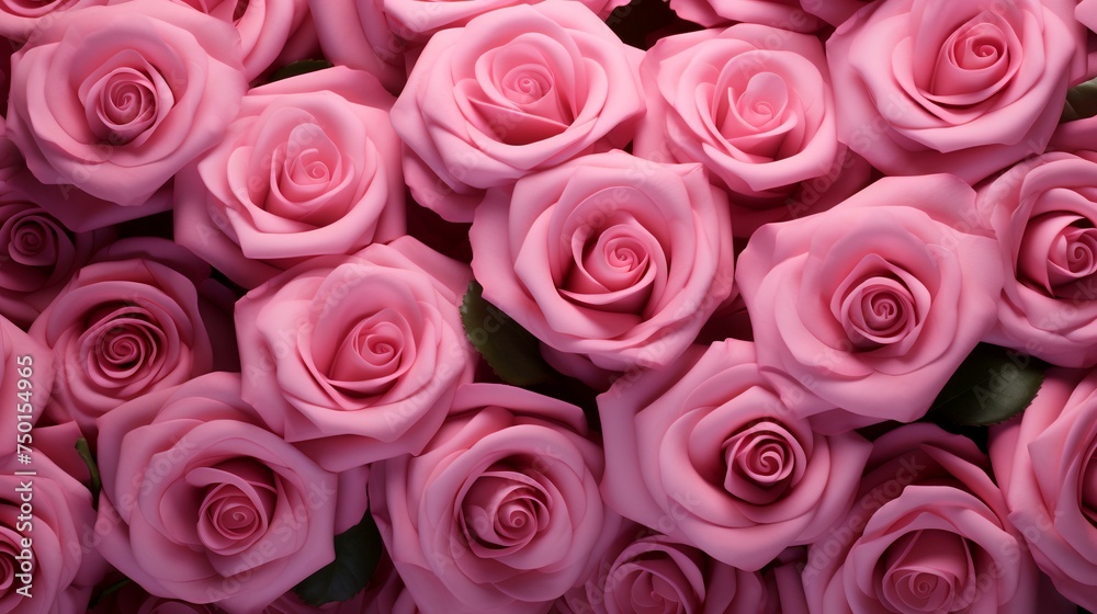 Valentines day natural pink roses pattern wall Valentines day natural pink roses pattern wall