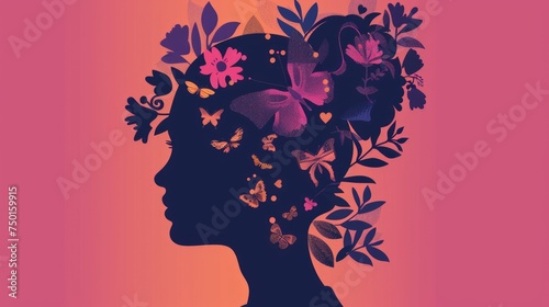 Silhouette Image for International Women's Day Promoting Women's Health Generative AI © Alex