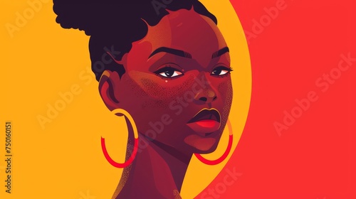 Portrait of an Elegant African Woman for Diversity and Inclusion Generative AI