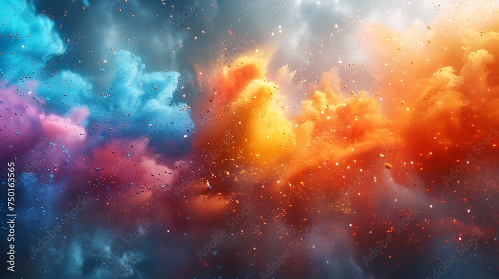 Fototapeta premium Background a magical explosion of colors